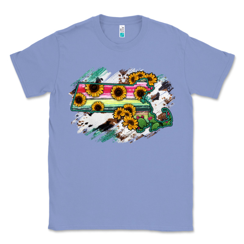 Massachusetts State Map Classic Tee by RanaPortraitStore | Teevron