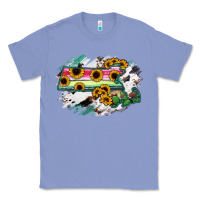 Colony Blue Massachusetts State Map Classic Tee - RanaPortraitStore