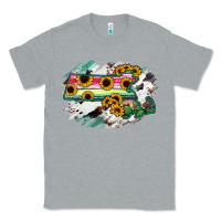 Heather Grey Massachusetts State Map Classic Tee - RanaPortraitStore