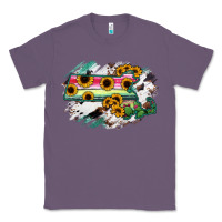 Lavender Massachusetts State Map Classic Tee - RanaPortraitStore