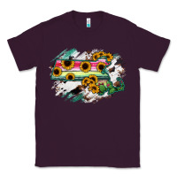 Plum Massachusetts State Map Classic Tee - RanaPortraitStore
