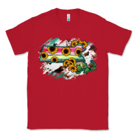 Red Massachusetts State Map Classic Tee - RanaPortraitStore