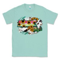 Seafoam Massachusetts State Map Classic Tee - RanaPortraitStore