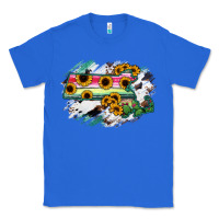 True Royal Massachusetts State Map Classic Tee - RanaPortraitStore