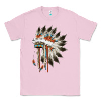 Bubblegum Pink indian headress Classic Tee - AdoDesignShop