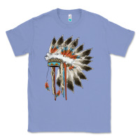 Colony Blue indian headress Classic Tee - AdoDesignShop