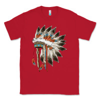 Red indian headress Classic Tee - AdoDesignShop