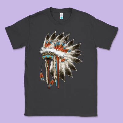 Indian Headress Classic Tee Designed By Adodesignshop