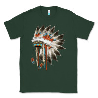 Sports Green indian headress Classic Tee - AdoDesignShop