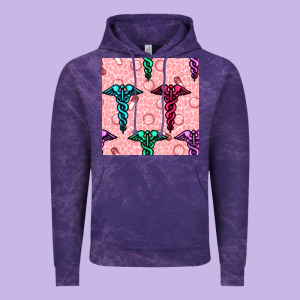 Medicine Seamless Pattern Vintage Hoodie Designed By Bundleandbundleshop