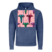 Vintage Denim Medicine Seamless Pattern Vintage Hoodie - BundleAndBundleShop