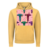 Vintage Mustard Medicine Seamless Pattern Vintage Hoodie - BundleAndBundleShop