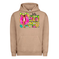 Pigment Burro Hello Summer Donut Girl Urban Hoodie - CowCowDesign