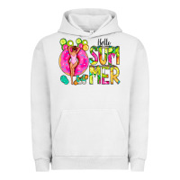 Pigment Lunar Rock Hello Summer Donut Girl Urban Hoodie - CowCowDesign