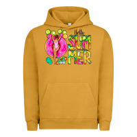 Pigment Peanut Butter Hello Summer Donut Girl Urban Hoodie - CowCowDesign
