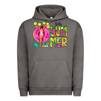 Pigment Tornado Hello Summer Donut Girl Urban Hoodie - CowCowDesign