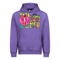Tulip Hello Summer Donut Girl Urban Hoodie - CowCowDesign