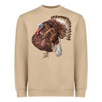 Mushroom Bourbon Red Turkey Heavyweight Sweatshirt - LillyAllenDesigns