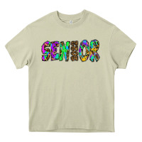 Mossy senior 2022 tie die leopard Heavy Core Tee - RanaPortraitStore