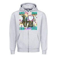 Leopard Love Hair And Mirror With Daisy Seamless Pattern Bbs Zipper Hoodie | Teevron