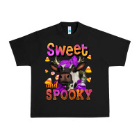 Black sweet and spooky halloween cow Urban Heavy Tee - Jasminsmagicworld