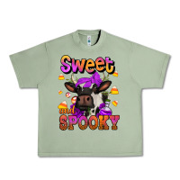 Oil Green sweet and spooky halloween cow Urban Heavy Tee - Jasminsmagicworld