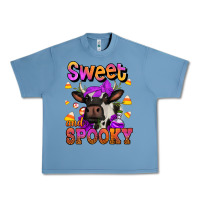 Pebble Blue sweet and spooky halloween cow Urban Heavy Tee - Jasminsmagicworld