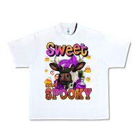 White sweet and spooky halloween cow Urban Heavy Tee - Jasminsmagicworld