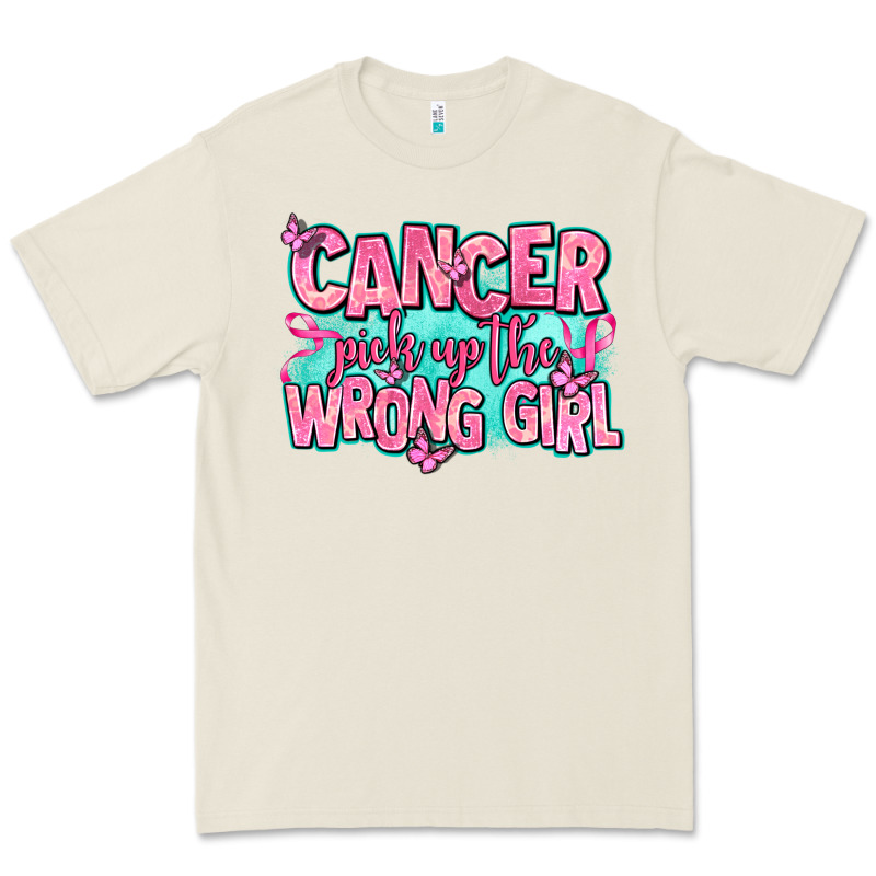Cancer Pick Up The Wrong Girl Premium Tee by AdoDesignShop | Teevron