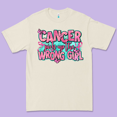 Cancer Pick Up The Wrong Girl Premium Tee Designed By Adodesignshop