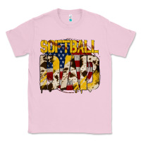 Bubblegum Pink softball dad Classic Tee - Jasminsmagicworld