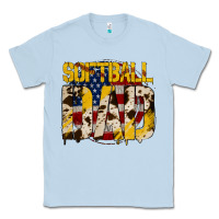 Dusty Blue softball dad Classic Tee - Jasminsmagicworld