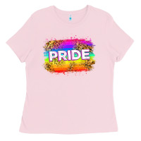 Bubblegum Pink pride flag Ladies Tee - Zillion Design Studio