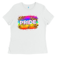 White pride flag Ladies Tee - Zillion Design Studio
