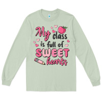 Matcha my class is full of sweet hearts Long Sleeve Tee - MaliasSmallBusiness