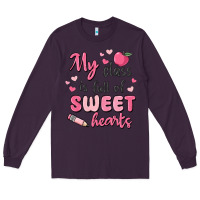 Plum my class is full of sweet hearts Long Sleeve Tee - MaliasSmallBusiness