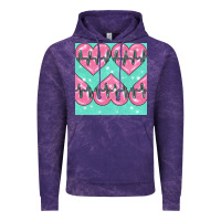 Cloud Purple Nursing Heart Seamless Pattern Vintage Hoodie - BundleAndBundleShop