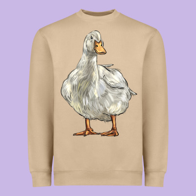 American Pekin Duck Heavyweight Sweatshirt Designed By Lillyallendesigns