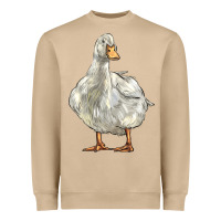 Mushroom american pekin duck Heavyweight Sweatshirt - LillyAllenDesigns