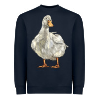 Navy american pekin duck Heavyweight Sweatshirt - LillyAllenDesigns