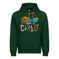 Forest Green wild child kids car Urban Hoodie - OliviaCreatesArt