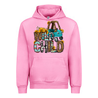 Fuchsia Pink wild child kids car Urban Hoodie - OliviaCreatesArt