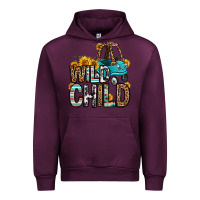 Mauve Wine wild child kids car Urban Hoodie - OliviaCreatesArt