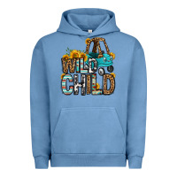 Pigment Pebble Blue wild child kids car Urban Hoodie - OliviaCreatesArt