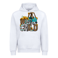 White wild child kids car Urban Hoodie - OliviaCreatesArt