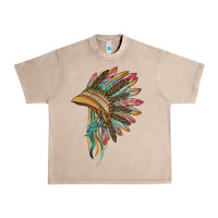 French Oak indian leopard headdress Urban Heavy Tee - BarkalooDesign