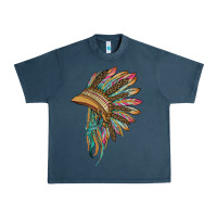 Indian Leopard Headdress Urban Heavy Tee | Teevron