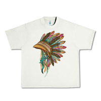 Pistachio indian leopard headdress Urban Heavy Tee - BarkalooDesign