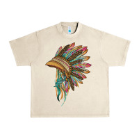 Sandshell indian leopard headdress Urban Heavy Tee - BarkalooDesign