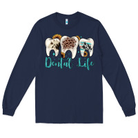 Navy dental life Long Sleeve Tee - JahusDesignShop